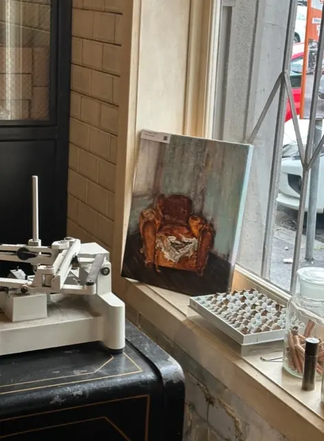 Le Labo Melbourne window with armchair painting