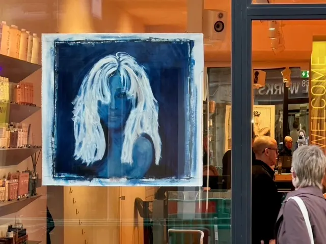 The Feel Soho window during the Allure exhibition