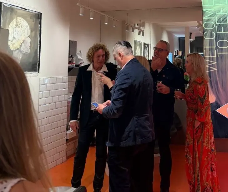 Opening night at the Feel Soho exhibition in London